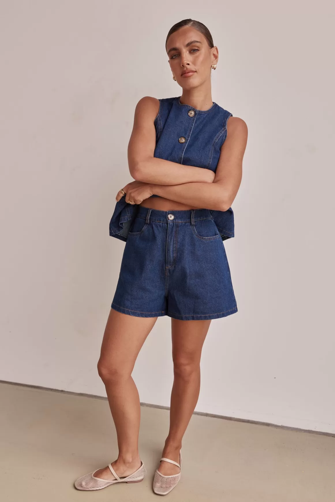 Jules Denim Shorts^Runway Scout Fashion