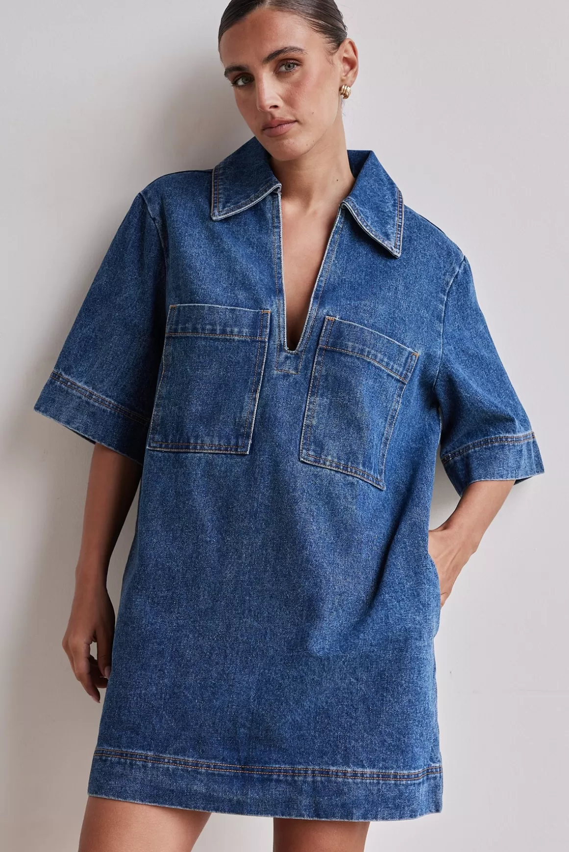 Tara Denim Mini Dress^Runway Scout Discount