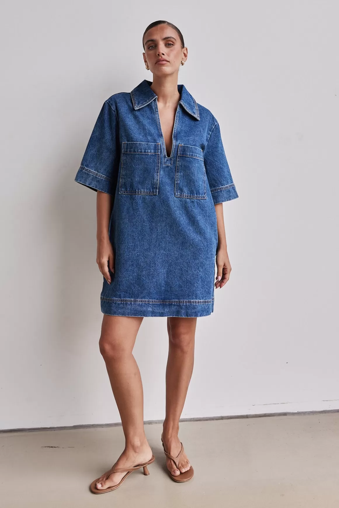 Tara Denim Mini Dress^Runway Scout Discount